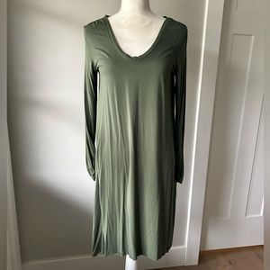 Gap Olive Green long sleeve dress-Size S
